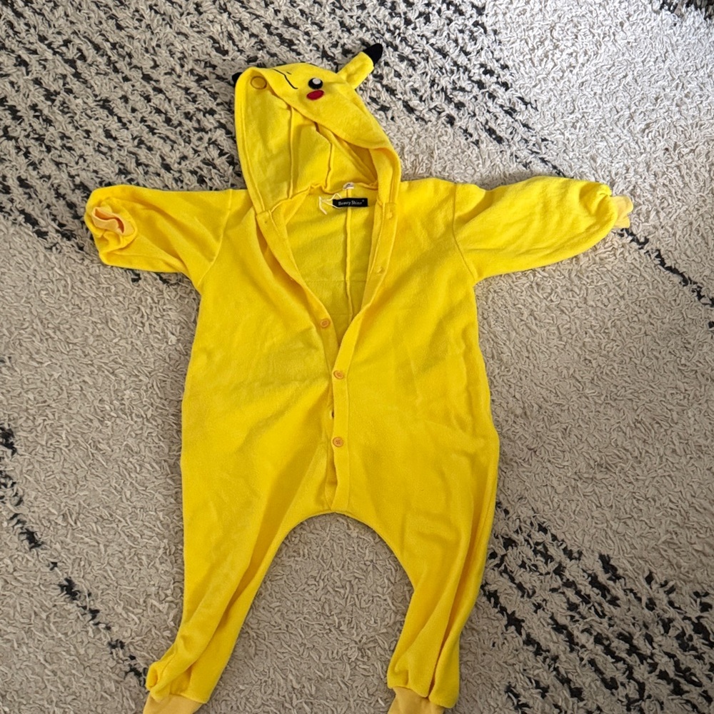 Yellow Pikachu Kids One Piece Pokémon onesie